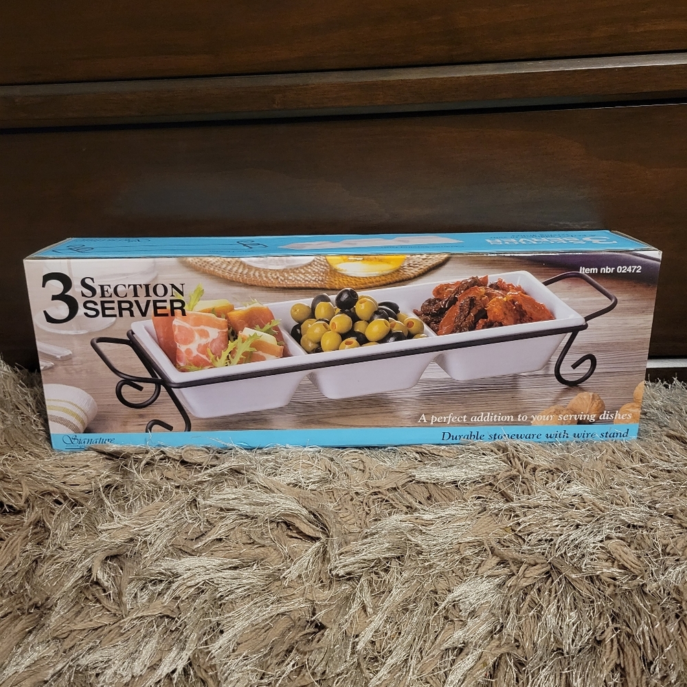 3 Section Server with Stand